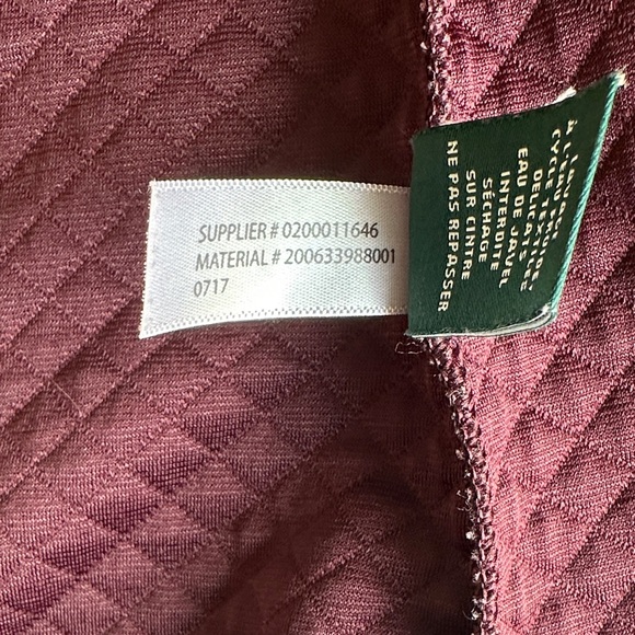 Lauren Ralph Lauren Women’s Vest – Size Small – Burgundy Quilted Zip Front - Picture 5 of 8